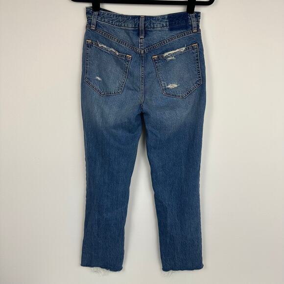 Abercrombie & Fitch Womens Annie High Rise Medium Wash Girlfriend Jeans 26, 2S - Picture 2 of 8